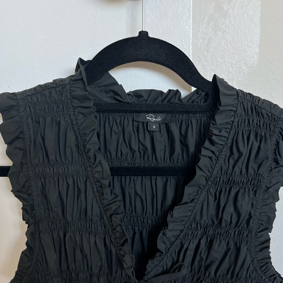 Rails Black Ruffled Blouse - Picture 2 of 3
